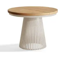 Alpi Möbel Table de Salle à Manger, Table Ronde Extensible, Meubles de Salon, Pieds en Métal, Diamètre 100 cm, Craft, Collection Nero
