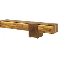 MASSIVMOEBEL24.DE MASSIVMOEBEL24 | Meuble TV en bois de Chêne 220x43x55 naturel huilé WIEN #111