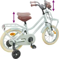 vidaXL Vélo pour enfants 16 pouces, pour les 4-6 ans, vert clair