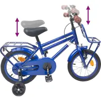 vidaXL Vélo pour enfants 16 pouces, pour les 4-6 ans, bleu foncé