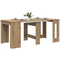 vidaXL Table de salle à manger 180 x 85 x 75 cm en aggloméré, finition chêne Artisan