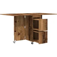 vidaXL Table à manger 2 pièces 140 x 80 x 77 cm Bois reconstitué Bois recyclé