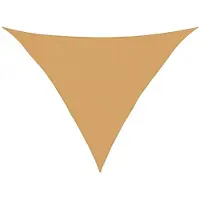 vidaXL Voile D'ombrage 160 G/M² Triangulaire Sable 3x3x4,2 M Pehd