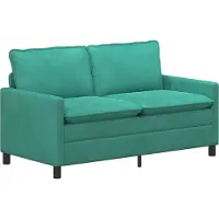 vidaXL Canapé Turquoise 156 x 81 x 87,5 cm Velours