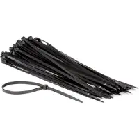 Perel COLLIERS DE SERRAGE EN NYLON - 7.8 x 400mm - NOIR (100pcs)