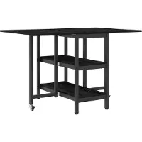 vidaXL Table de salle à manger 122 x 80 x 76,5 cm, bois d'ingénierie, chêne noir