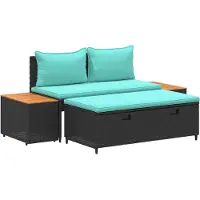 vidaXL Ensemble de salon de jardin, 4 places, 4 pièces, 55 x 30 x 39 cm