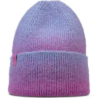 Buff Knitted Beanie Violet