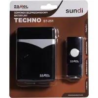 ZAMEL ST251 Sonnette sans fil TECHNO Fonctionne avec des piles (Funk)