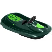 Hamax | SNO Rex | bobsleigh directionnel | design robuste | pour les plaisirs de l'hiver | avec fonction de pilotage | couleur : vert