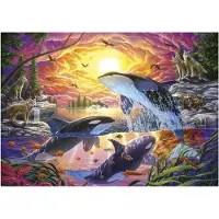 Educa Orcas And Wolves Puzzle 4000 Pieces Multicolore Enfants