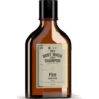 HiSkin Men Whisky Body Wash Gel and Hair and Beard Shampoo 3in1 Fire, 330ml