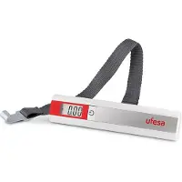 Ufesa Balance à bagages BV0505, 50 kg, Écran LCD, Arrêt automatique, Blanc / Rouge