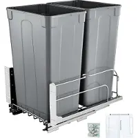 Vevor Poubelle Coulissante sous Évier et sous Plan 2x43,4 L