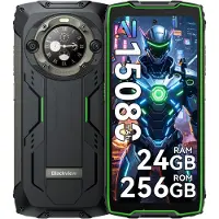 Blackview BV9300 Pro 6,7 pouces, 24 Go + 256 Go, 120 Hz, 15 080 mAh, appareil photo 64 Mpx, recharge rapide 33 W, lampe torche 100 lumens, double écran, IP68/IP69K + MIL-STD-810H, NFC, OTG