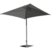 DCB Groupe Parasol en aluminium laqué et toile Olefin