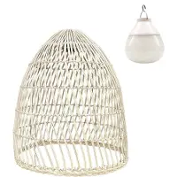 Lumisky Suspension Paulo Nomad Beige Rotin Naturel H45cm