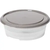 Smartstore 793770 boîte de conserve, ronde, 0,45 L, gris / transparent