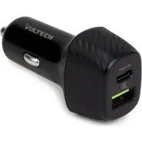 Vultech CA-3QP chargeur d'appareils mobiles Universel Noir Allume-cigare Charge rapide Auto