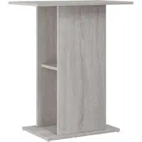 vidaXL Support pour aquarium Gris Sonoma 60,5x36x72,5 cm Bois composite