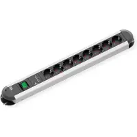 Bachmann PRIMO Multiprise 8x contact de protection, 2x port de charge USB, interrupteur, 1,75 m