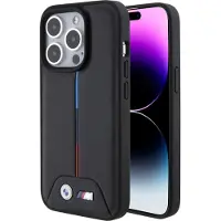 BMW Bmhcp15L22Pvtk Iphone 15 Pro 6.1Czarny/Noir Hardcase Quilted Tricolor