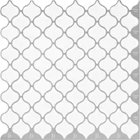 vidaXL Dalle Lanturn 10 pcs Blanc 27 x 27 cm Polyuréthane et PET
