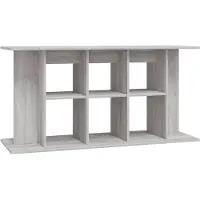 vidaXL Support pour aquarium Gris Sonoma 120x40x60 cm Bois composite