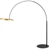 SLV Lampe à arc LED One Noir avec or - 232cm