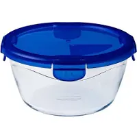 Pyrex Récipient rond avec couvercle - - 1451034 - 20 cm - 1,6 L - Cook & Go - Fond en verre borosilicate