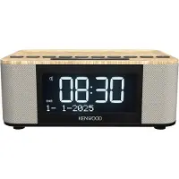 Kenwood CR-ST55DAB Radio-réveil bois fonction ASA, tuner FM/DAB+, Bluetooth, USB