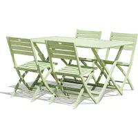 DCB Groupe Ensemble repas de jardin 4 places en aluminium