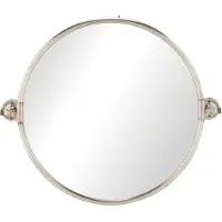 Signature - Miroir mural pivotant en laiton