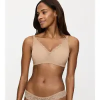 Triumph Amourette, rétrécissement, beige, armatures, couleur unie, peau, femmes