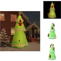 vidaXL Sapin de Noël gonflable avec LED 500 cm - éclairage de Noël