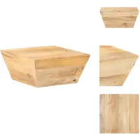 vidaXL Table basse en forme de V 66 x 66 x 30 cm en bois de manguier massif - Tables basses