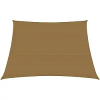 The Living Store Tente pare-soleil 160 g/m² Taupe 4/5 x 3 m HDPE