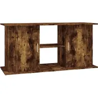 vidaXL Support pour aquarium chêne fumé 121x41x58 cm Bois composite