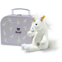 Steiff 708015 Unica Schlenker Licorne, peluche, 20 cm, blanche