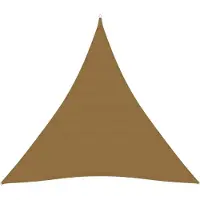 The Living Store Tente pare-soleil 160 g/m² Taupe 5 x 5 x 5 m HDPE