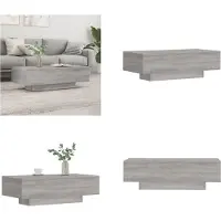 vidaXL Table basse Gris Sonoma 100x49,5x31 cm Bois composite - Table basse - Tables basses - Table d'appoint - Table d'accentuation