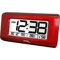Technoline Réveil radio WT-197 Température Date Jour de la semaine Affichage Rouge brillant