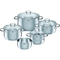 Silit Set de casseroles Toskana acier inoxydable 5 pièces