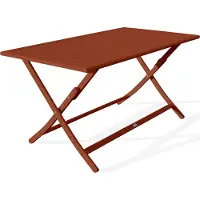 DCB Groupe Table de jardin pliante en aluminium