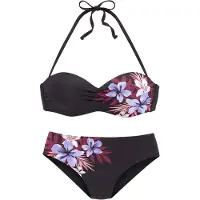 LASCANA Bikini mélange de couleurs / noir