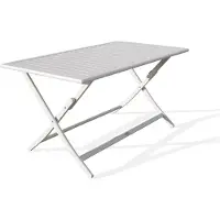 DCB Groupe Table de jardin pliante en aluminium