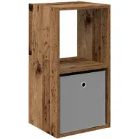 vidaXL Table de chevet Bois ancien 35 x 32 x 68,5 cm Bois d'ingénierie