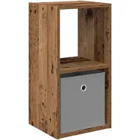 vidaXL Table de chevet avec tiroir Bois ancien 30,5 x 27 x 59,5 cm