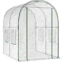 vidaXL Serre à armature 160 x 200 x 192,5 cm, PVC transparent