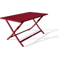 DCB Groupe Table de jardin pliante en aluminium